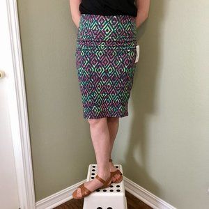 LuLaRoe Cassie NWT Abstract Pencil Skirt, XS